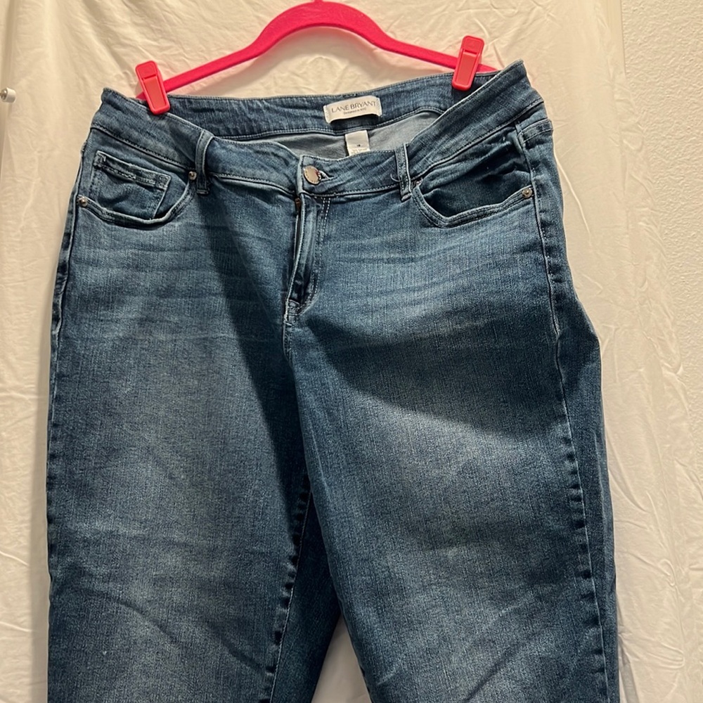 Lane Bryant size 16 girlfriend jeans with pearls
